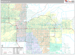 East Valley Metro Area Digital Map Premium Style